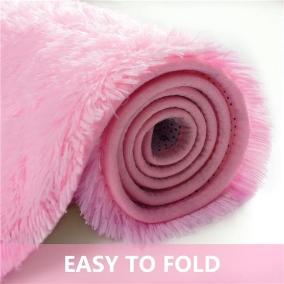 Modern Fluffy Area Rug, Shaggy Rugs for Bedroom Living Room Ultra Soft Shag Fur - Picture 5 of 6